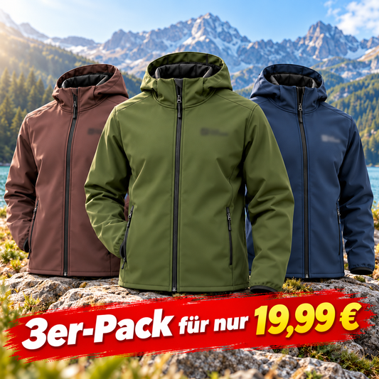 Tagesangebot – Klassische Softshell-Kapuzenjacke für Herren